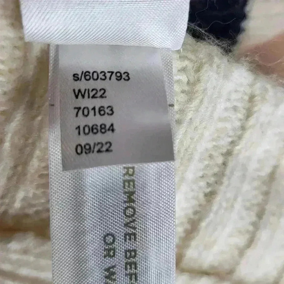 Loft Striped Modern Poncho NWT New Womens Size M L - Picture 14 of 15